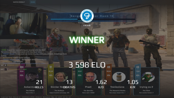 Faceit Overlay Winner